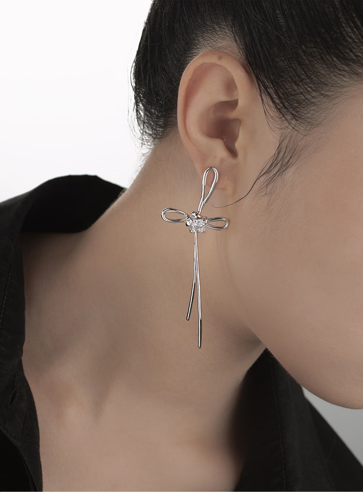 Swastika Knot Inlay Earrings