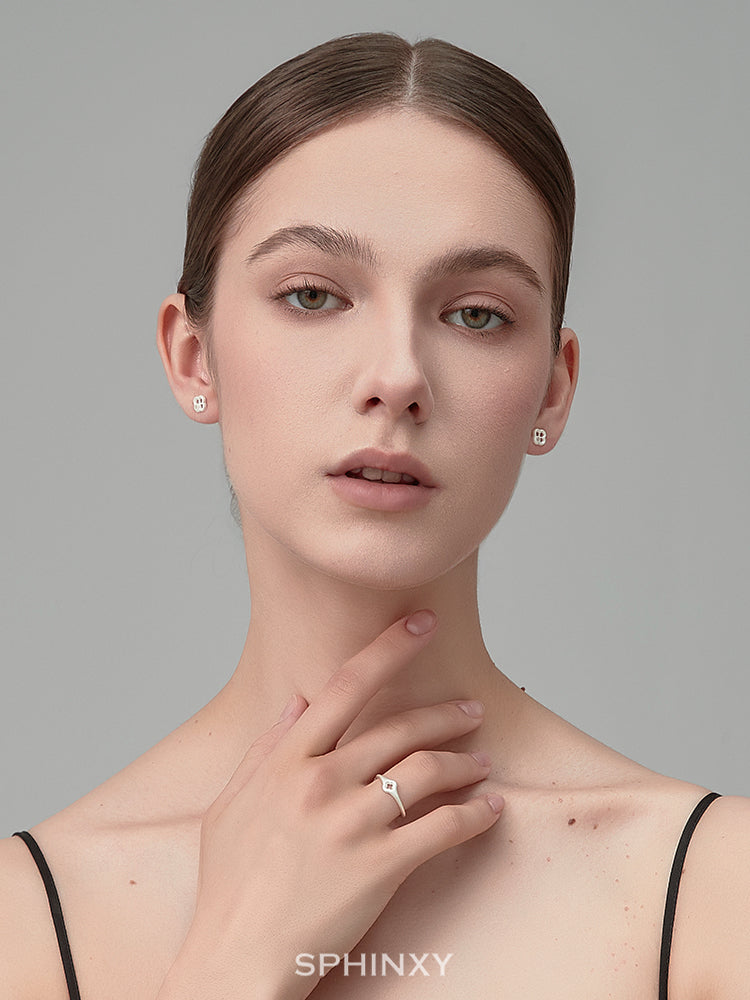 LATTICE PANEL EARRINGS